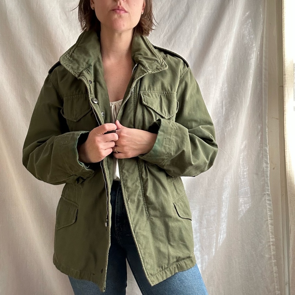 Vintage Vietnam Era 1967 Military M-65 OH Field Coat
